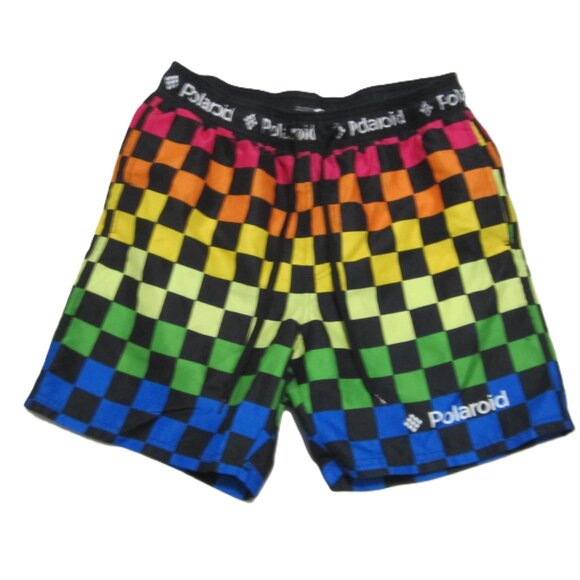 Polaroid Swimming Trunks Men's Size M multicolor polyester Shorts - Picture 1 of 12